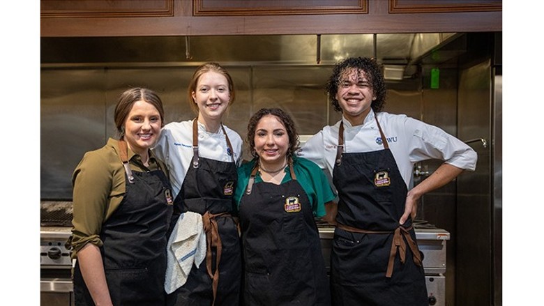 Aroura Hammond, Lauren Gilbert, Elijah Smith and Mia Encinias