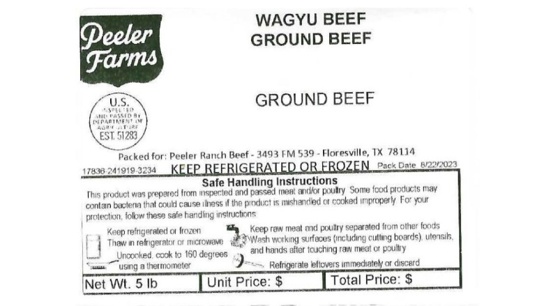 1 lb Ground Beef White Poly Meat Bags Not for Sale 100 Count.