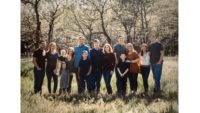 Steve Mellinger (center) and the Mellinger family