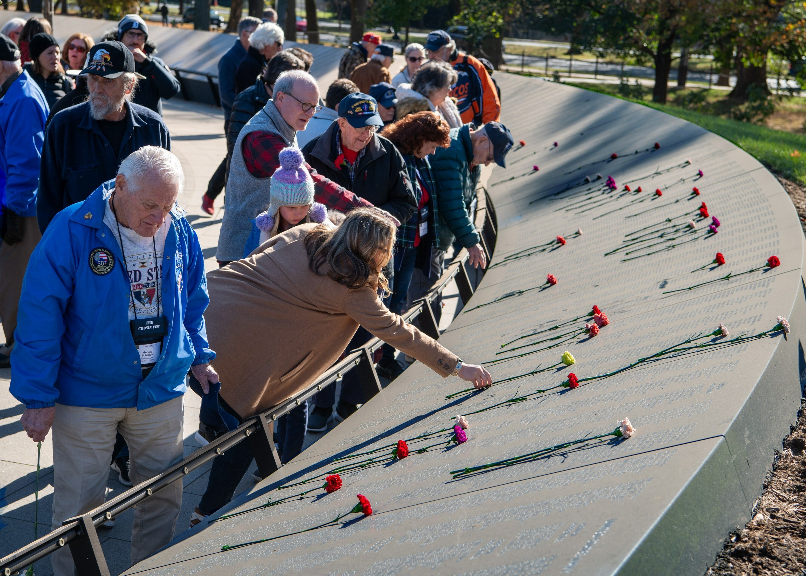 Chosin Few Korean War veterans memorial visit in Washington D.C.