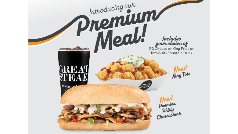 Great Steak new Premium Meal option