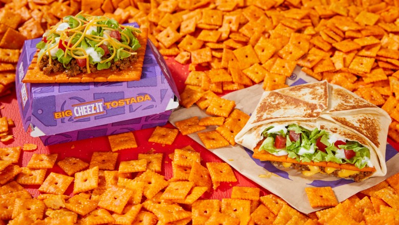 The Big Cheez-It Crunchwrap Supreme and Big Cheez-It Tostada