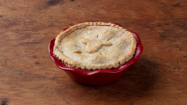 Beef and bacon sweet potato pot pie