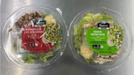 Salad product labeled as Bistro Grande Southwestern Style with Chicken