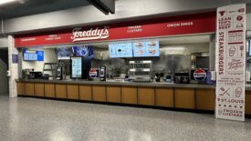 Freddy's location inside the Enterprise Center in St. Louis