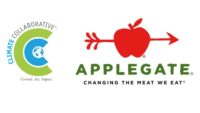 Climate Collaborative logo (L); Applegate logo (R)