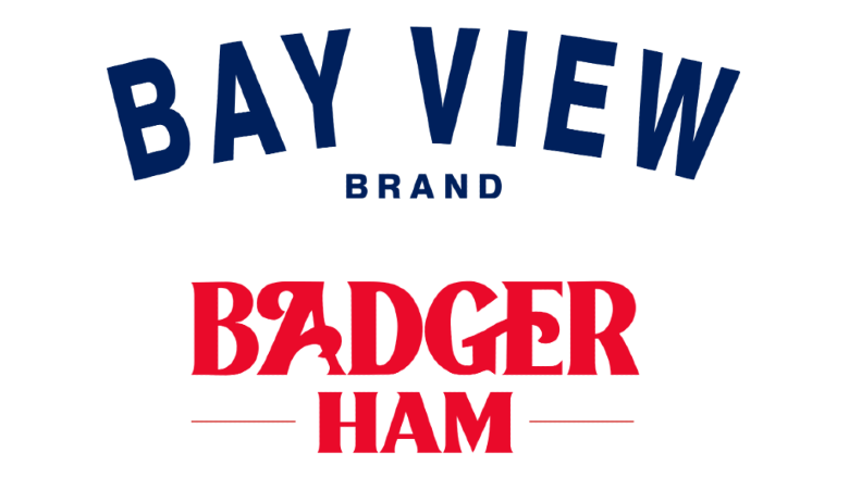 Bay View Brand logo; Badger Ham logo