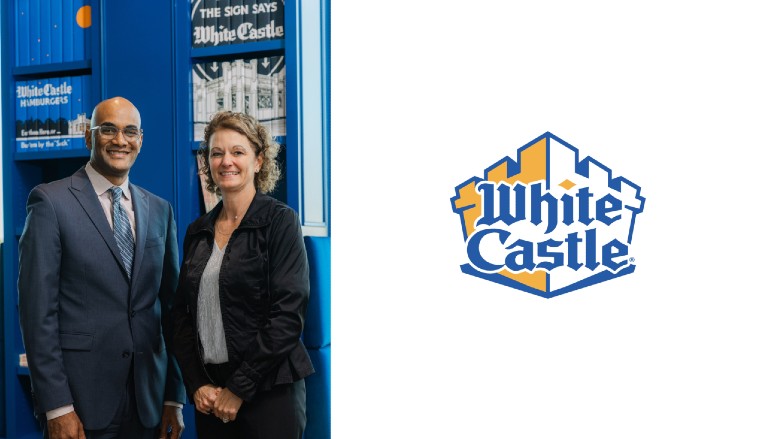 White Castle President Anthony Joseph with Lisa Ingram, White Castle CEO and board chair