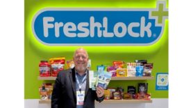 Todd Meussling with Fresh-Lock packaging