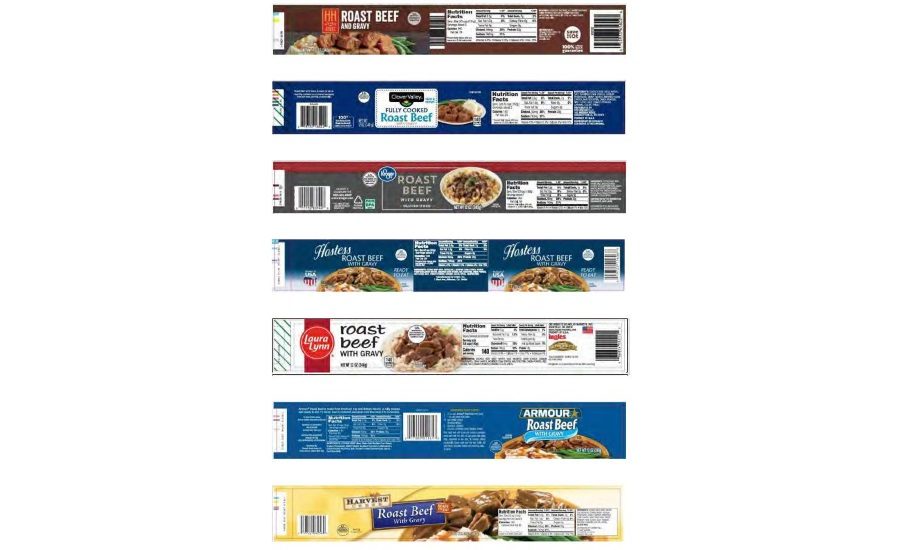 Crider Foods announces recall of canned beef with gravy products due to possible unsafe levels