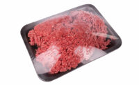 Ground Beef in Overwrap Packaging