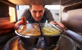 Rigid packaging for ready-to-eat meal